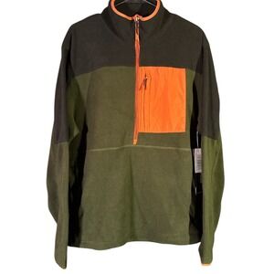 Grays Peak Outdoors Mens L Fleece Pullover in‎ Evergreen, Hiking, Heat Retention